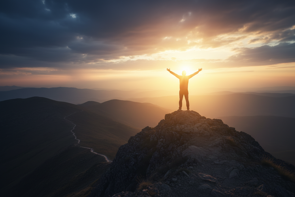 The image should focus on emotion and feeling,

It should represent strength, hope, healing, and moving forward.